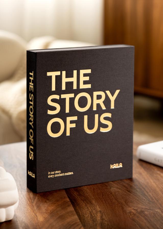 KAILA THE STORY OF US Black - Coffee Table Photo Album (60 Páginas negras)