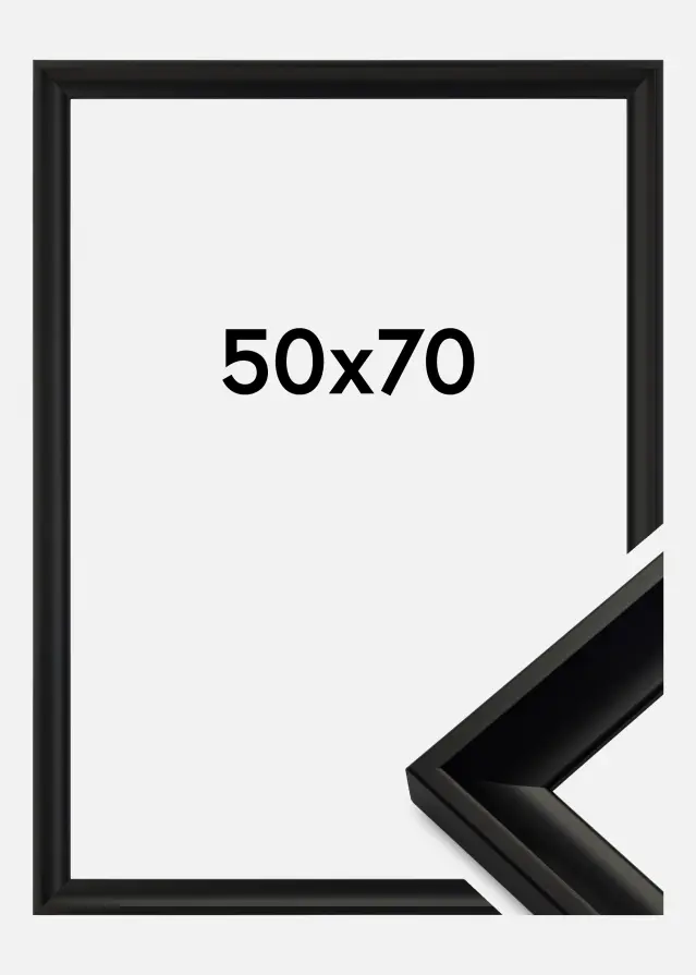 Marco Öjaren Vidrio acrílico Negro 50x70 cm