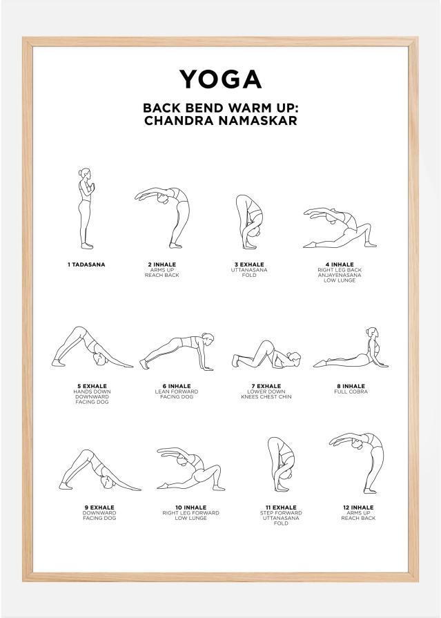 Back Bend - Warm Up - White Póster