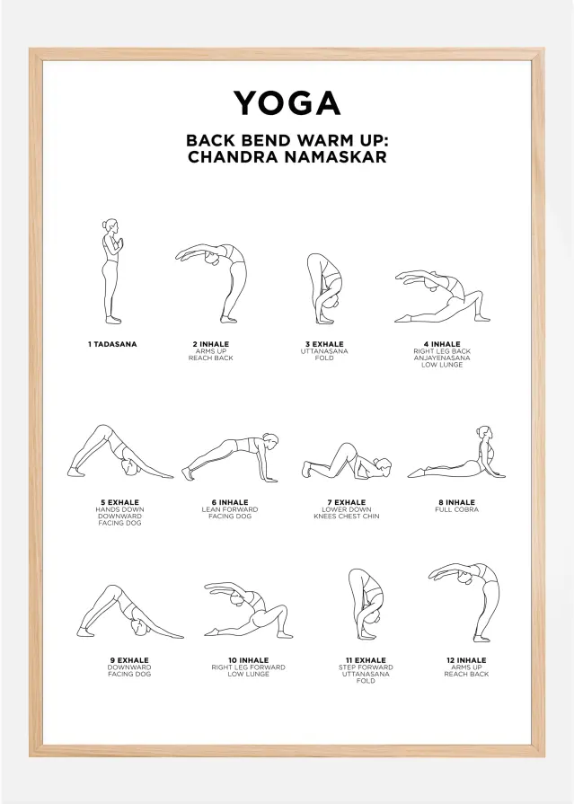 Back Bend - Warm Up - White Póster