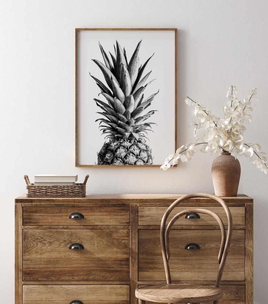 Pineapple Bw Póster