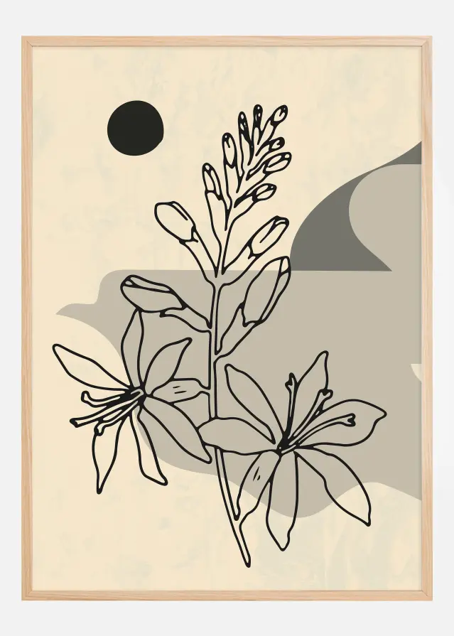 Abstract Flower 1 Póster