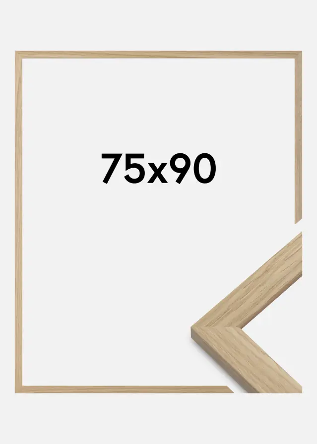 Marco Oak Wood Vidrio acrílico 75x90 cm