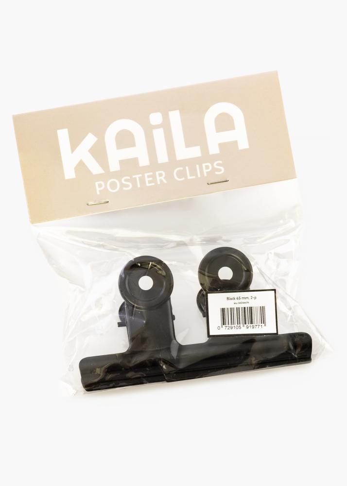 KAILA Póster Clip Black 65 mm - 2-p