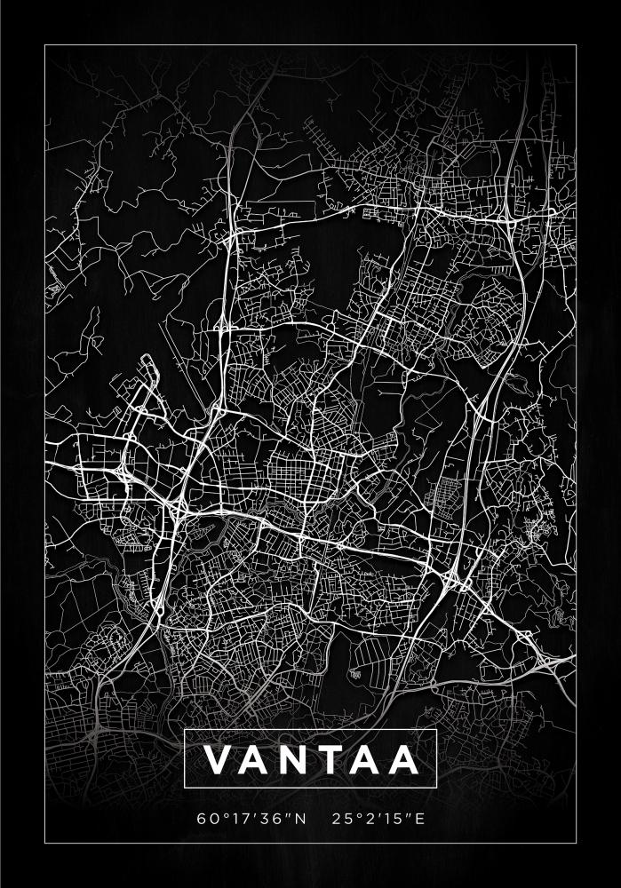 Mapa - Vantaa - Cartel Negro