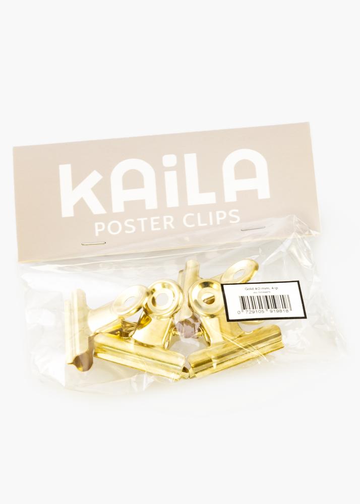 KAILA Póster Clip Gold 40 mm - 4-p