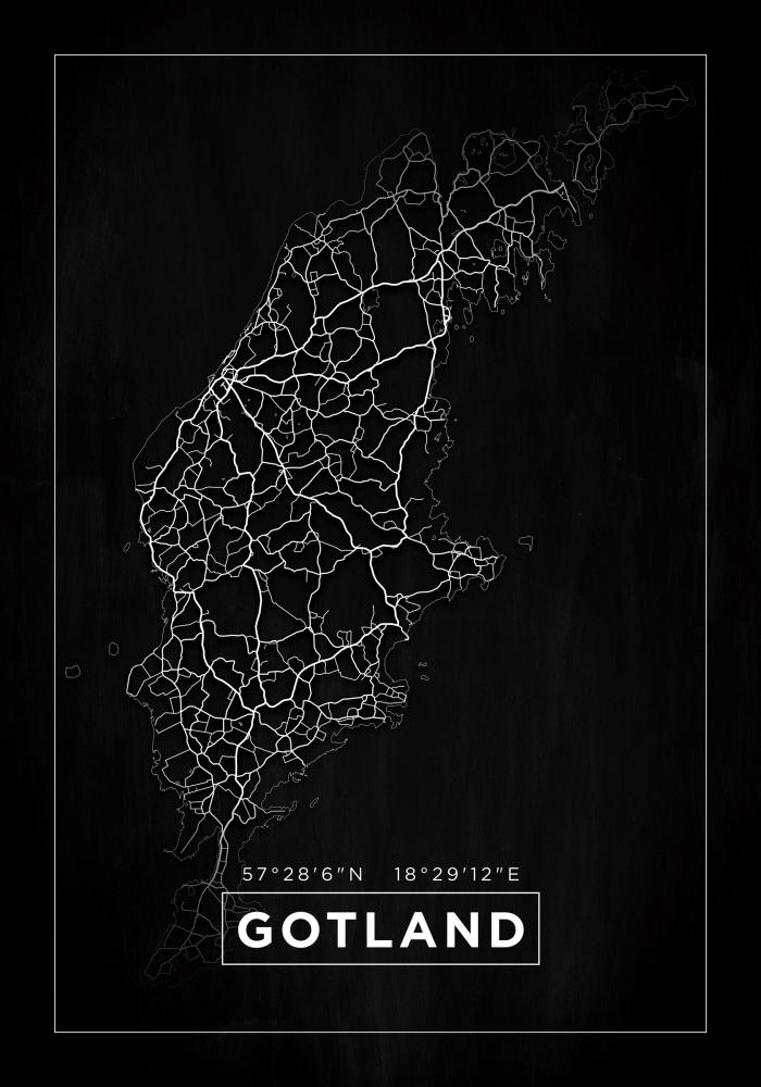 Mapa - Gotland - Cartel Negro