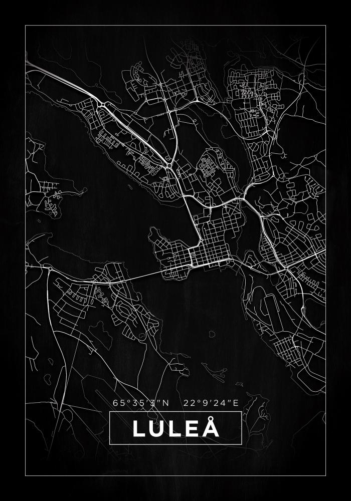 Mapa - Luleå - Cartel Negro