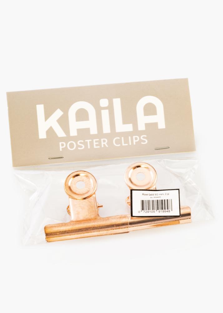 KAILA Póster Clip Rose Gold 50 mm - 2-p