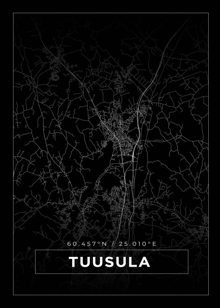 Mapa - Tuusula - Cartel Negro