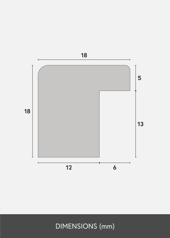 Marco Selection Vidrio acrílico Roble 22x28 inches (55,88x71,12 cm)