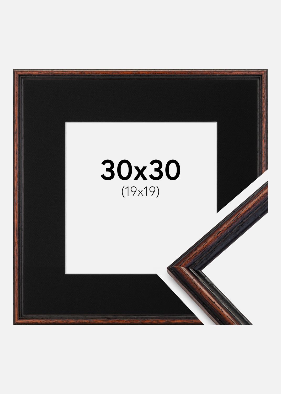 Product Image for Marco Horndal Castaño 30x30 cm - Paspartú Negro 20x20 cm