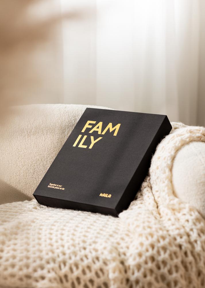 KAILA FAMILY Black - Coffee Table Photo Album (60 Páginas negras)