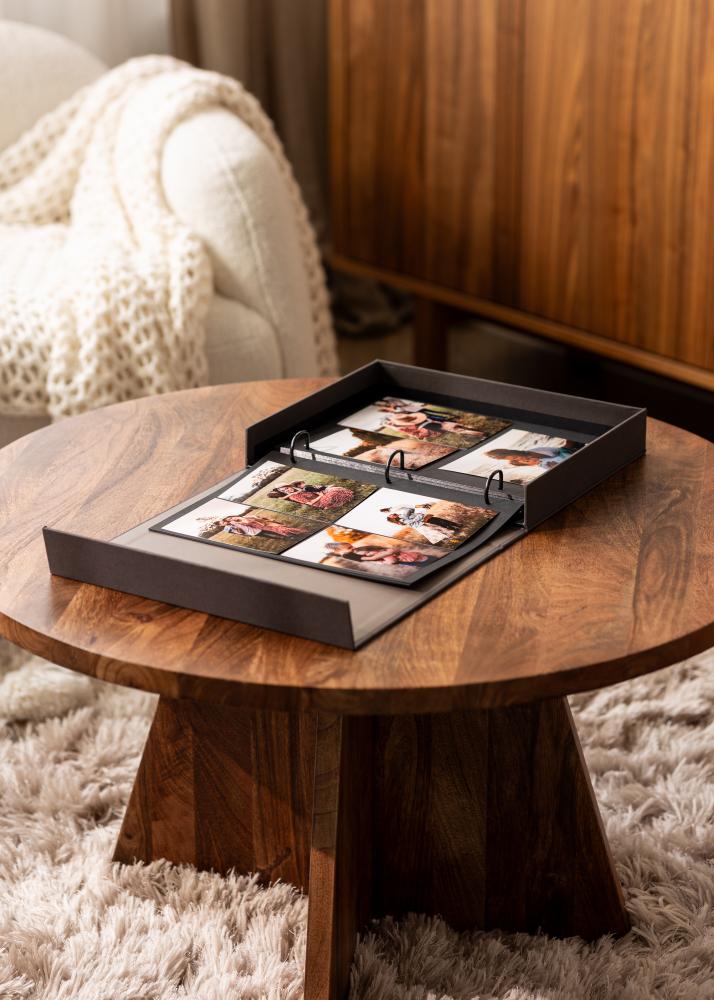 KAILA FAMILY Black - Coffee Table Photo Album (60 Páginas negras)