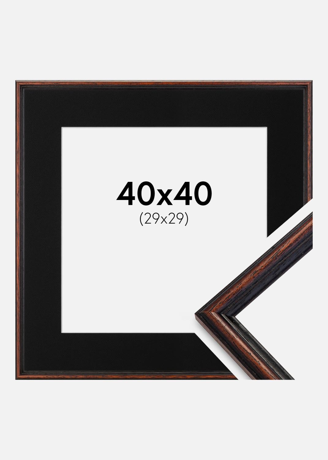 Product Image for Marco Horndal Castaño 40x40 cm - Paspartú Negro 30x30 cm