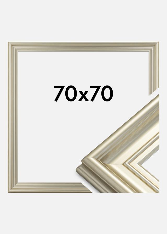 Marco Mora Premium Plateado 70x70 cm