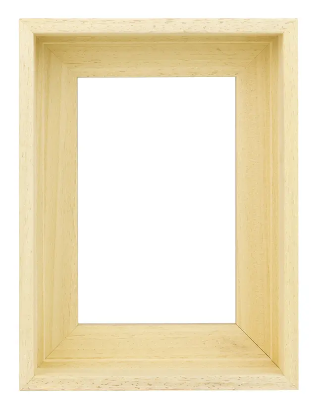 Marco para lona Ontario 3D Madera de samba sin tratar 40x40 cm