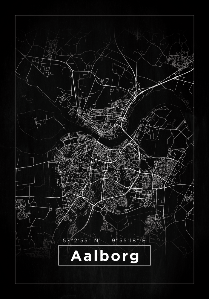 Mapa - Aalborg - Cartel Negro