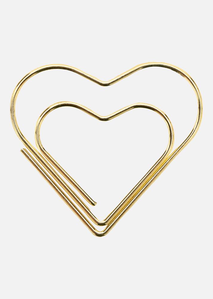 PAC Metálico Paperclip Heart Guld