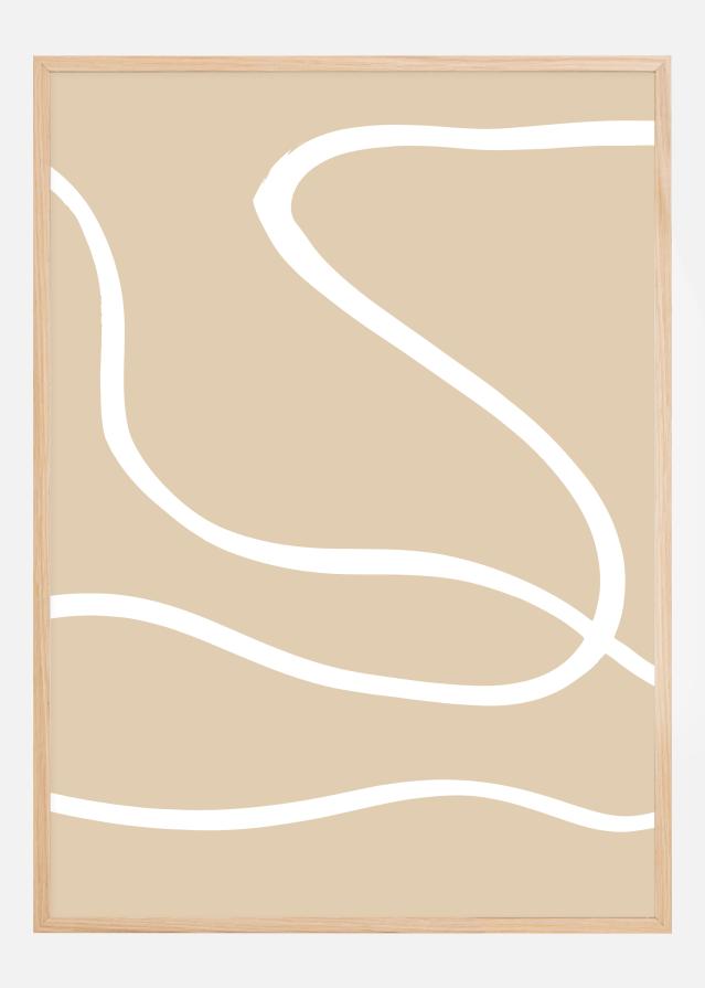 Beige Lines I Póster