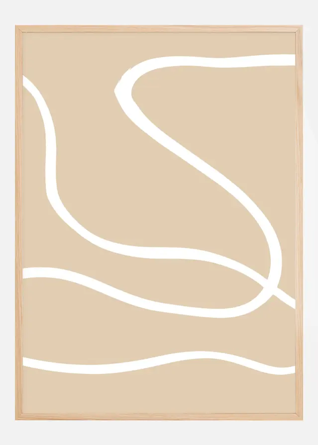 Beige Lines I Póster