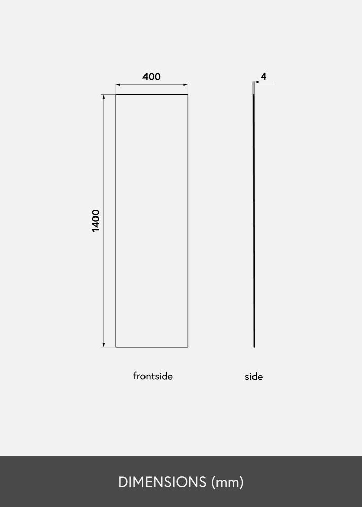 KAILA Espejo Sharp 40x140 cm