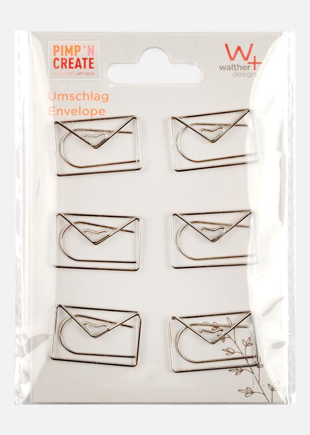 PAC Metálico Paperclip Envelope Plateado