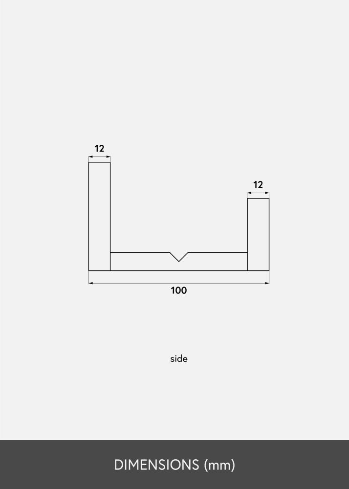 KAILA Estante para cuadros Roble 40 cm