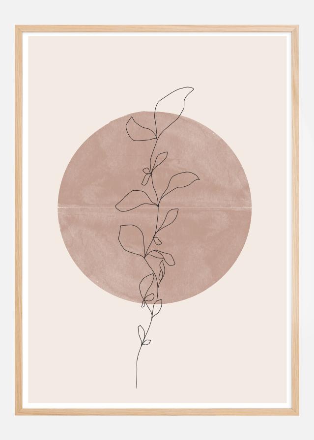 Line Flower Póster