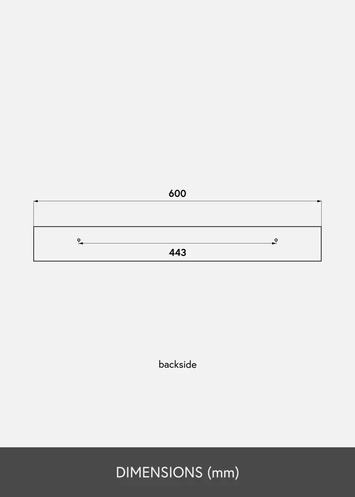 KAILA Estante para cuadros Blanco 60 cm