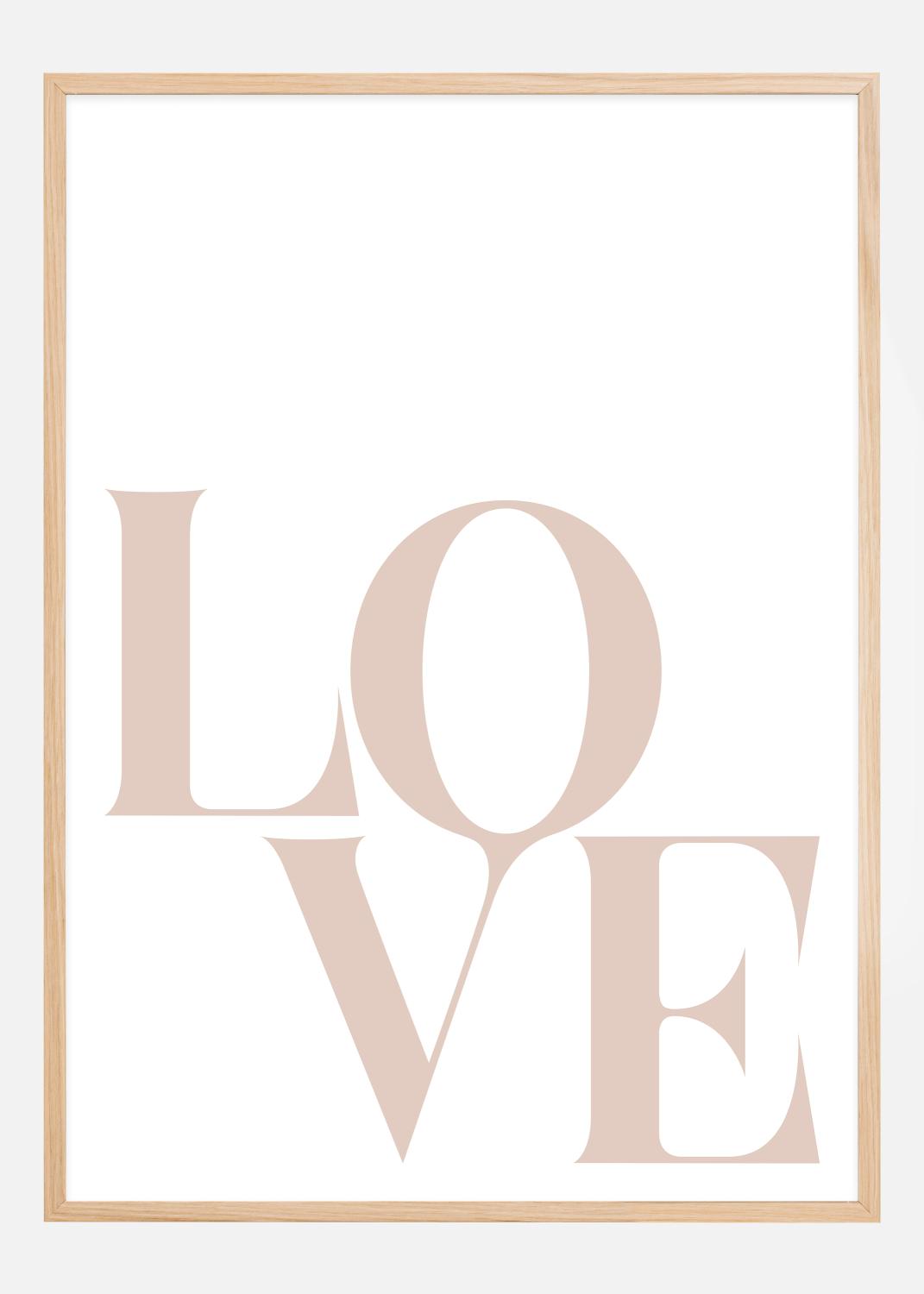 Product Image for Love Beige Póster (21x29.7 cm (A4))