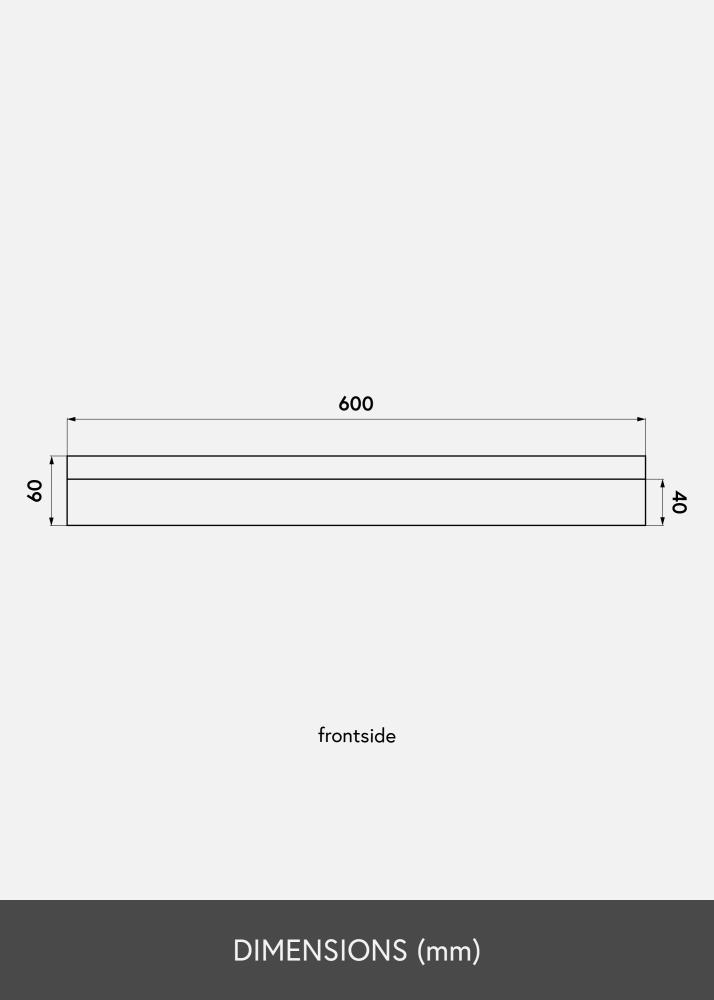 KAILA Repisa Massiv Ek 60 cm