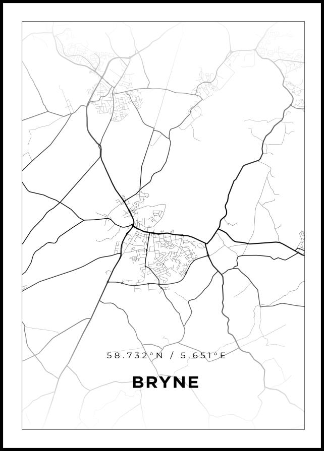 Mapa - Bryne - Cartel Blanco