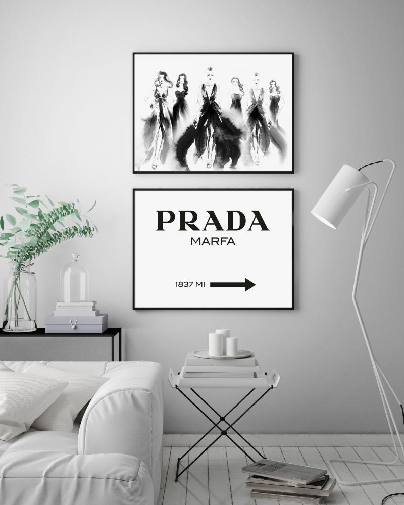 Prada Black Póster