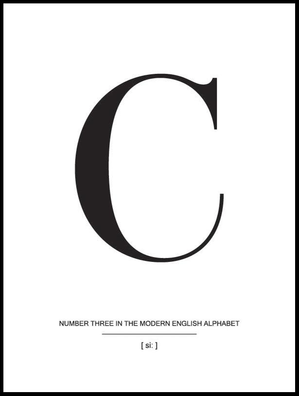 Letter C Póster