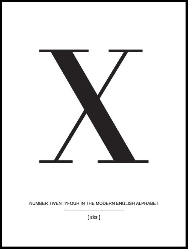 Letter X Póster