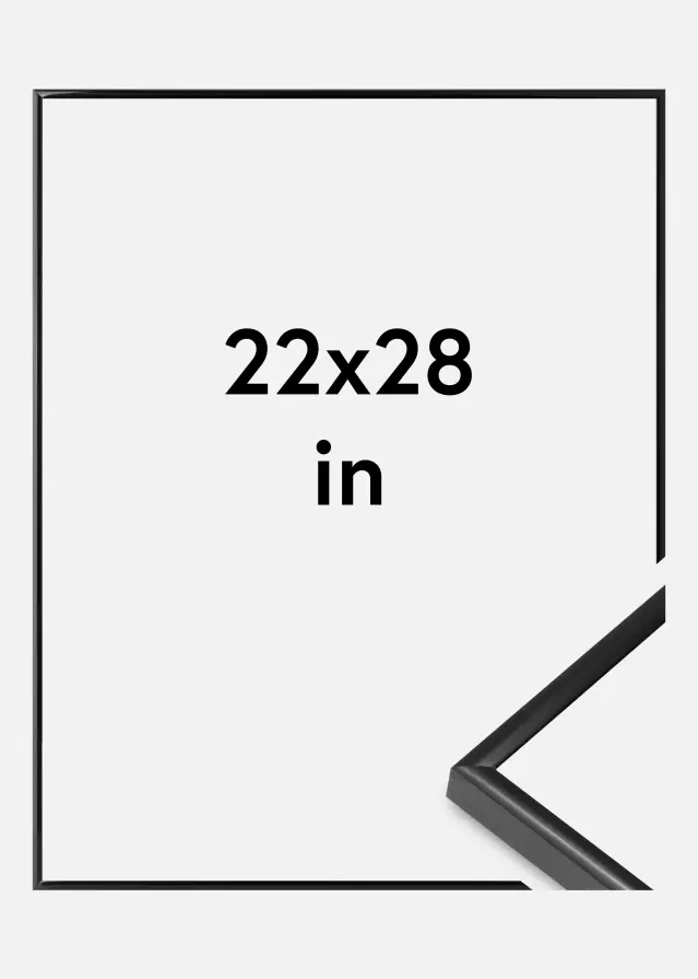 Marco BGA Modern Style Vidrio acrílico Negro 22x28 inches (55,88x71,12 cm)