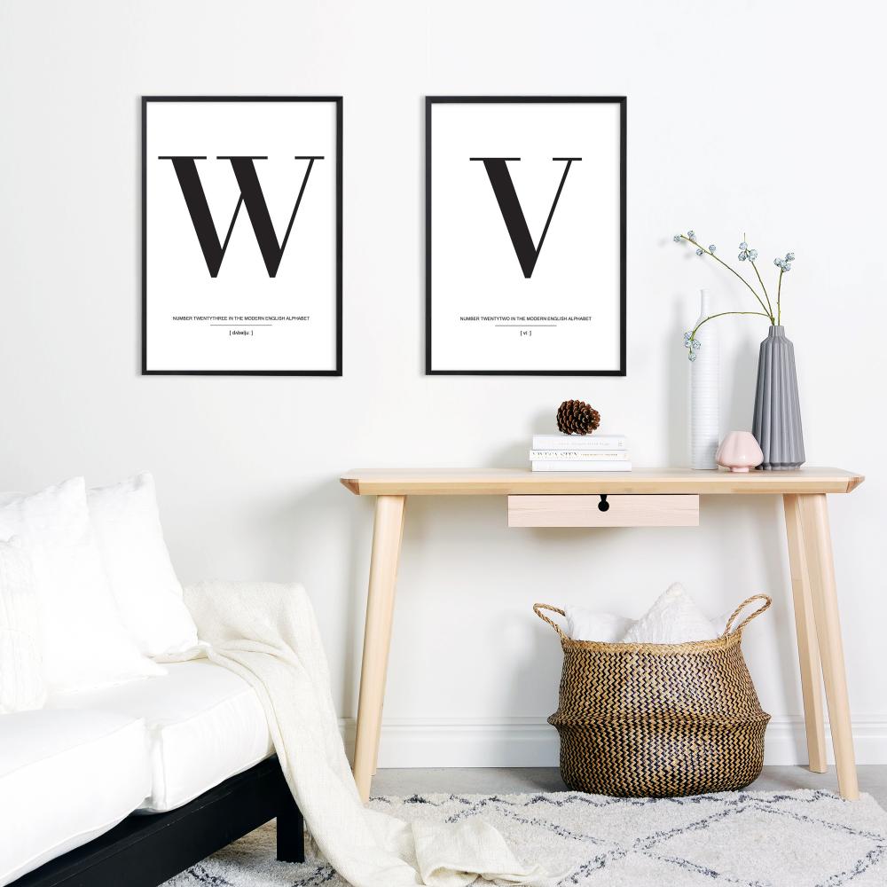 Letter W Póster