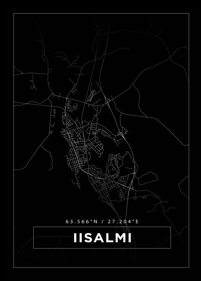 Mapa - Iisalmi - Cartel Negro