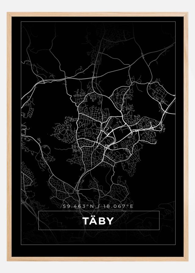 Mapa - Täby - Cartel negro