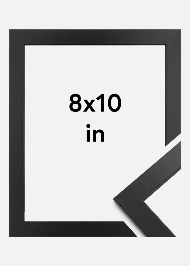 Marco Black Wood Vidrio acrílico 8x10 inches (20,32x25,4 cm)