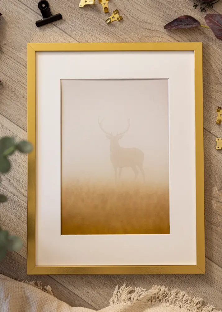 Marco Minerva Vidrio acrílico Dorado 45x60 cm