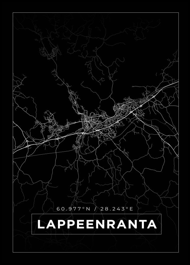 Mapa - Lappeenranta - Cartel Negro