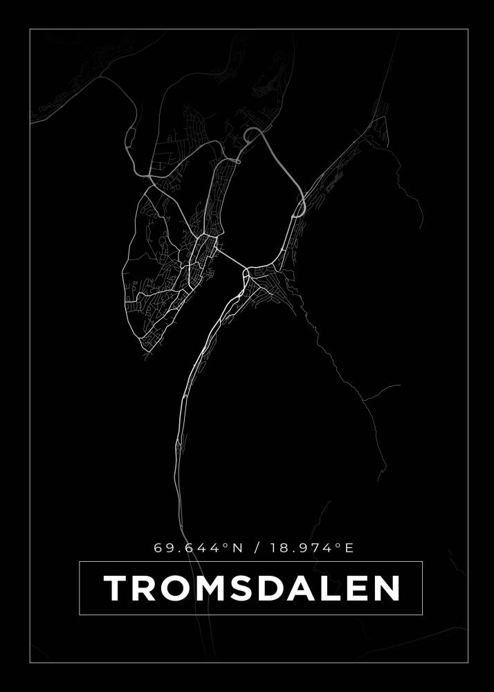 Mapa - Tromsdalen - Cartel Negro