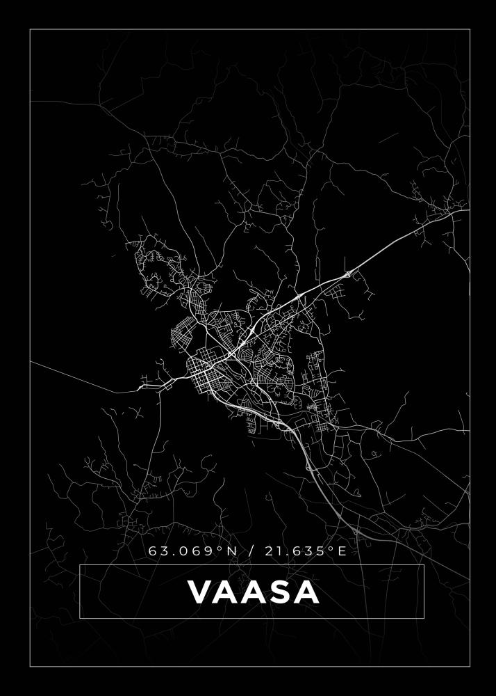 Mapa - Vaasa - Cartel Negro