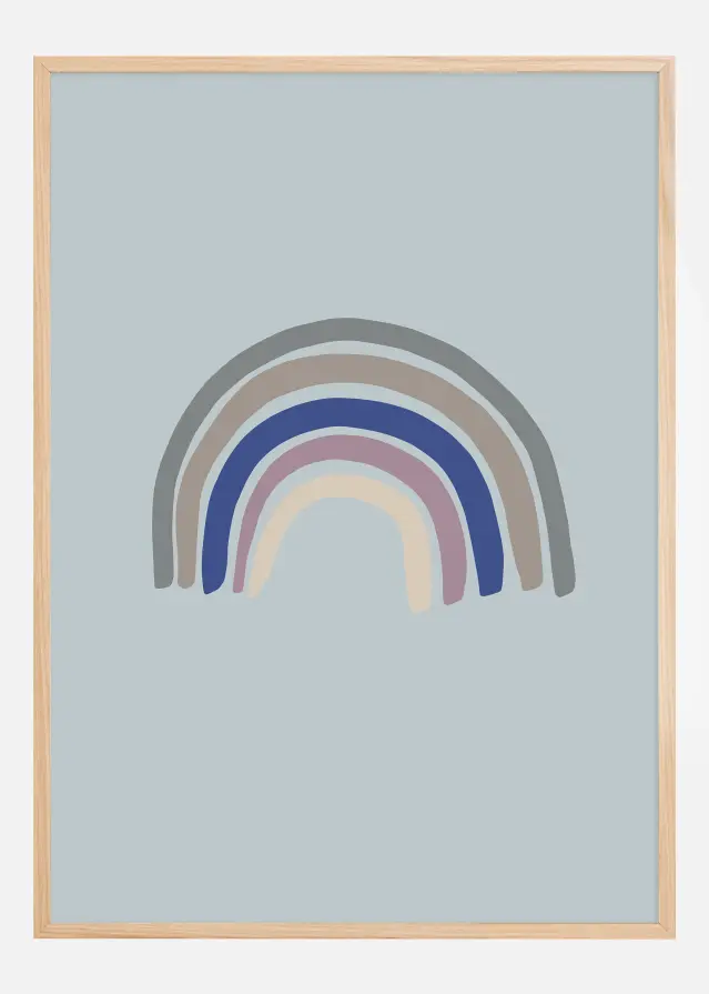 Rainbow Blue Póster