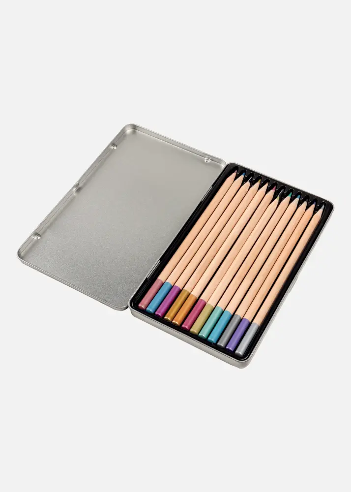 PAC Bolígrafos Set Metálico - 12 uds.