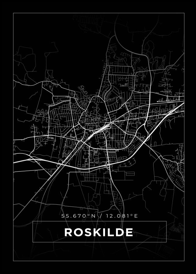 Mapa - Roskilde - Cartel Negro