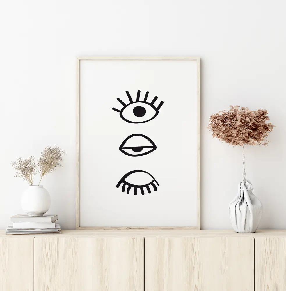 Three Eyes Line Póster