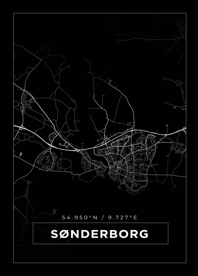 Mapa - Sønderborg - Cartel Negro